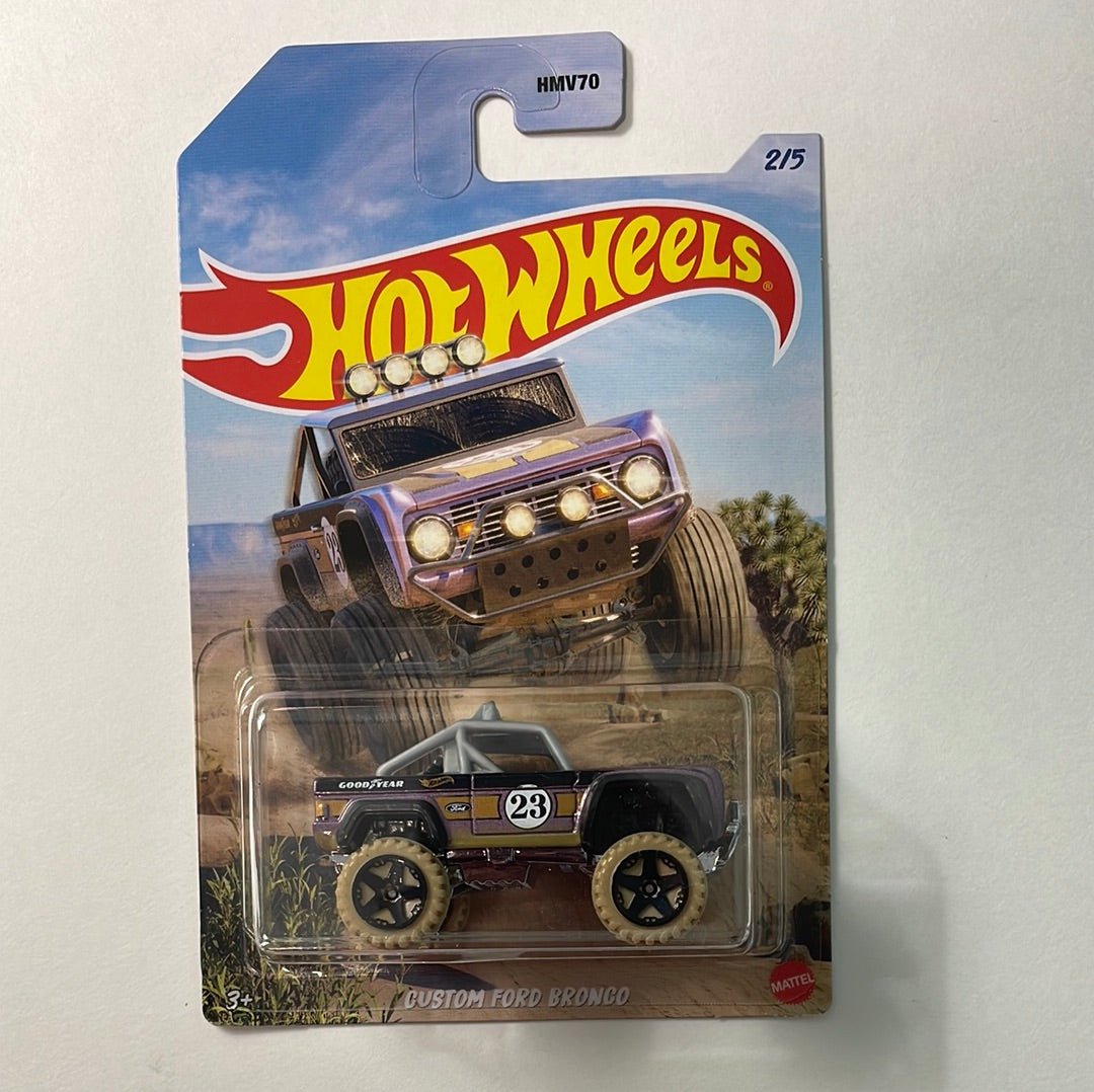 Hot Wheels 1/64 Baja 4x4 Custom Ford Bronco Purple
