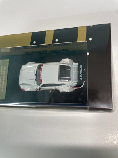 Star Model 1/64 Porsche RWB 964 White w/ Red Rims