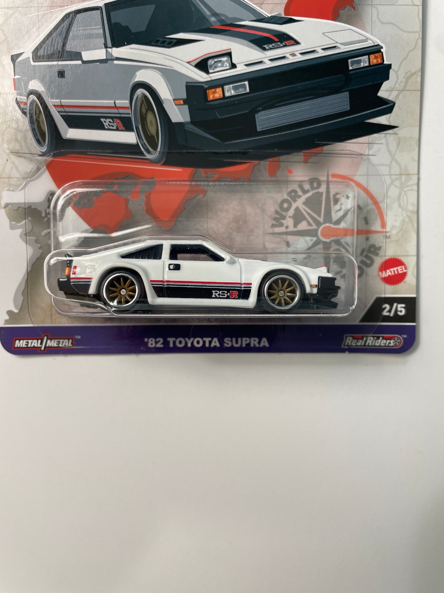 Hot Wheels 1/64 Car Culture ‘82 Toyota Supra (World Tour Series) White - HRV97
