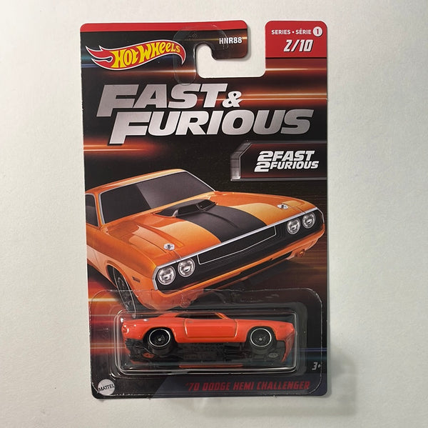 Hot Wheels 1/64 Fast And Furious Series 1 ‘70 Dodge Hemi Challenger Orange