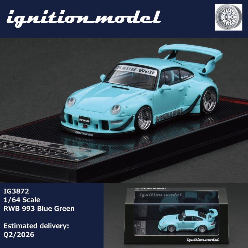 Ignition Model 1/64 RWB 993 Blue Green - 3872 – Flipn Diecast