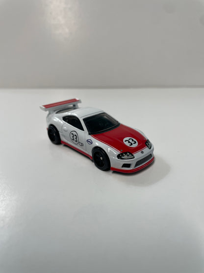 *Loose* Hot Wheels 1/64 Premium Car Culture 2 Pack Toyota Supra White & Red