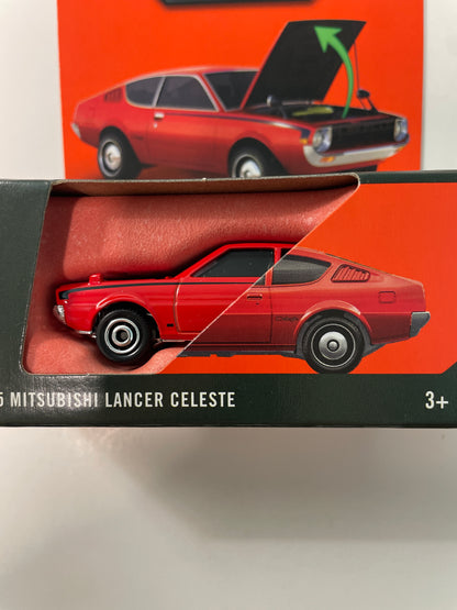 Matchbox 1/64 Moving Parts 1975 Mitsubishi Lancer Celeste Red