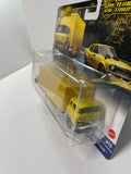 Hot Wheels 1/64 Car Culture Team Transport 1972 Toyota Corolla Levin & Sakura Sprinter Yellow - Damaged Card