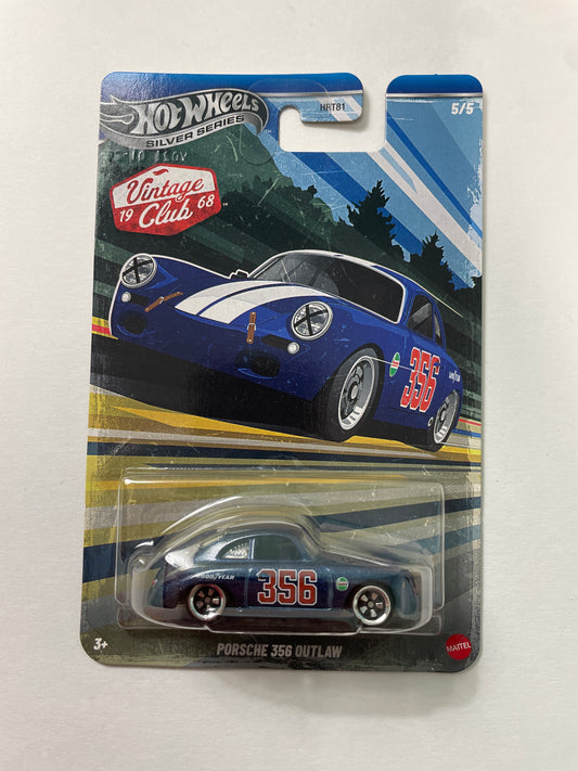 Hot Wheels 1/64 Silver Series Vintage Club 1968 Porsche 356 Outlaw Blue - JKY28