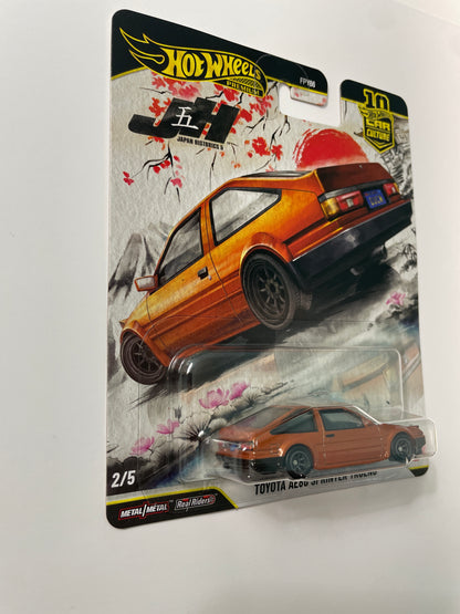 Hot Wheels 1/64 Car Culture Japan Historics 5 Toyota AE86 Sprinter Trueno Orange - JKF10 - Damaged Box