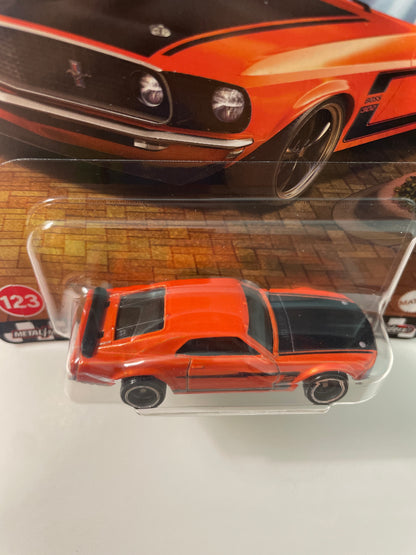 Hot Wheels 1/64 Boulevard Mix B ‘69 Ford Mustang Boss 302 Orange