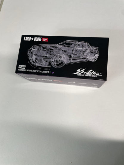*Chase* Mini GT x Kaido House 1/64 Nissan Skyline GT-R (R33) Active Carbon R V2 Purple