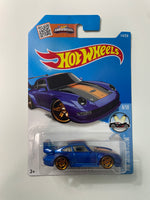 Hot Wheels 1/64 Porsche 993 GT2 Blue - Damaged Card