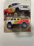 Matchbox 1/64 1968 Dodge D200 White - Damaged Card