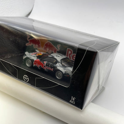 Time Micro 1/64 Mazda RX-7 Rocket Bunny Red Bull Grey & Black