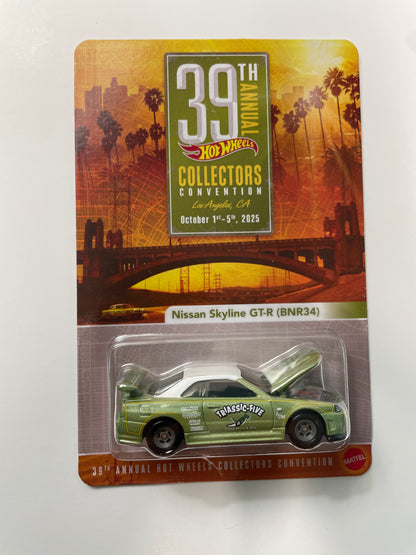 Hot Wheels 1/64 39th Annual Collectors Convention Los Angeles Dinner Car Nissan Skyline GT-R (BNR34) Green
