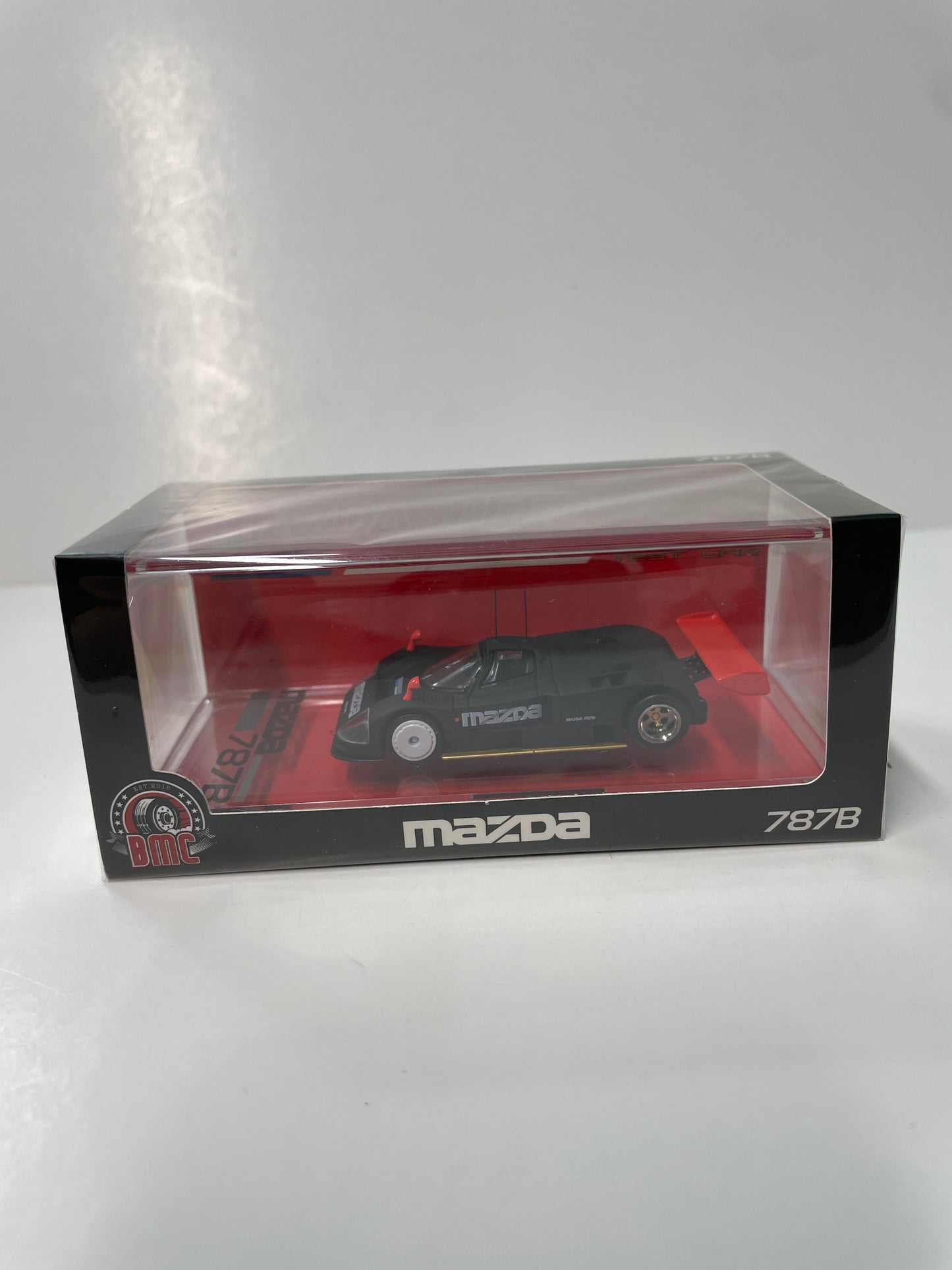 BM Creation 1/64 Indonesia Diecast expo 2024 Mazda 787B 1991 Test Car Black - 64B0441 - Damaged Box