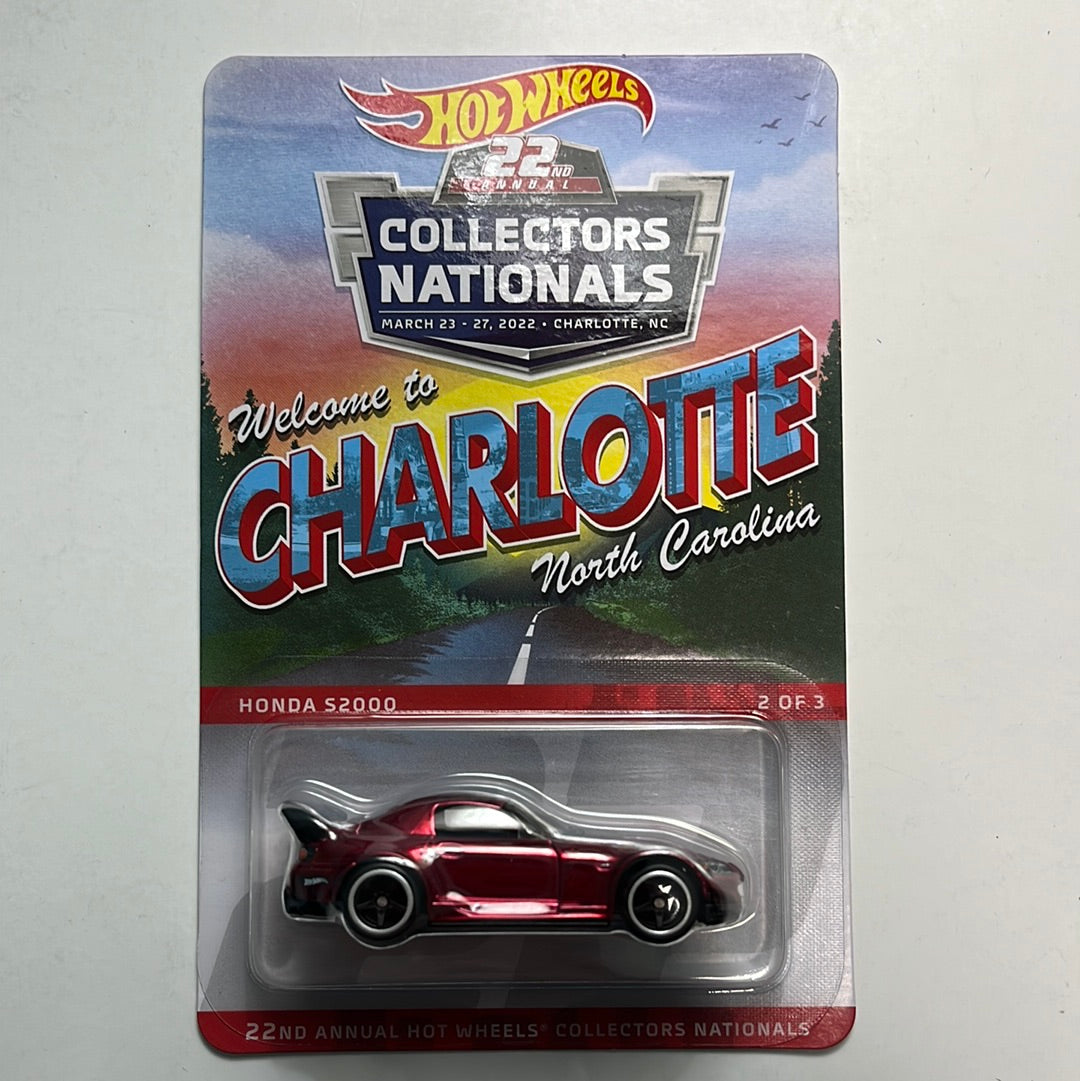 Hot Wheels Charlotte Convention Honda S2000 Red – Flipn Diecast