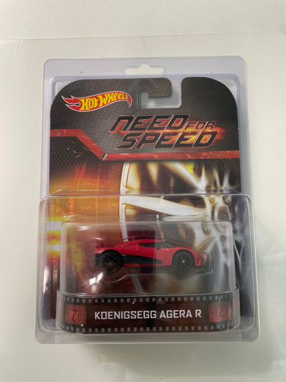 Hot Wheels 1/64 Entertainment Need For Speed Koenigsegg Agera R Red