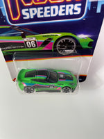 Hot Wheels 1/64 Neon Speeders Corvette C7 Z06 Green