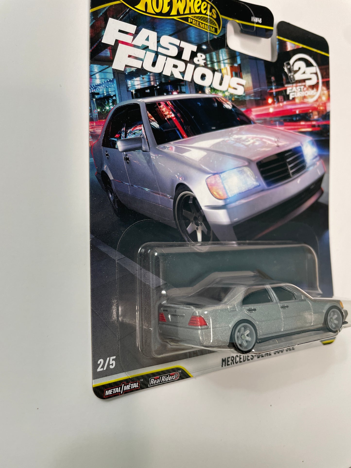 Hot Wheels 1/64 Fast & Furious Mix N Mercedes-Benz 500 SEL Silver - JHW67