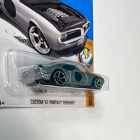Hot Wheels 1/64 Custom ‘67 Pontiac Firebird Chrome - Damaged Card