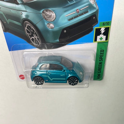 Hot Wheels 1/64 Fiat 500e Teal