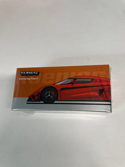 Tarmac Works 1/64 Koenigsegg Regera Orange Metallic/ Black Stripes Global64 - T64G-TL017-OR