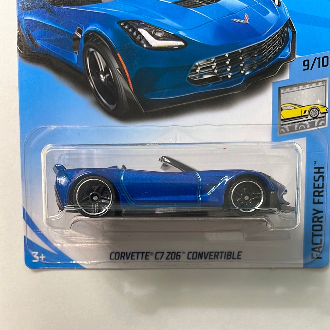 Hot Wheels 1/64 Chevrolet Corvette C7 Z06 Convertible Blue