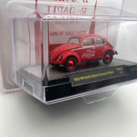 * Chase* M2 Machines 1/64 Coca-Cola 1953 VW Beetle Deluxe European Model Red