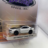 1/64 Greenlight Detroit Speed Inc. 2012 Chevrolet Camaro Test Car White - Damaged Card