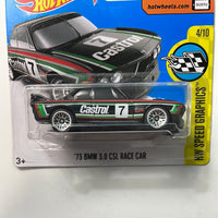 Hot Wheels 1/64 ‘73 BMW 3.0 CSL Race Car Castrol #7 Short Card Black