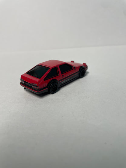 *Loose* Hot Wheels 1/64 Premium Car Culture Team Transport Toyota AE86 Sprinter Trueno Red & Black