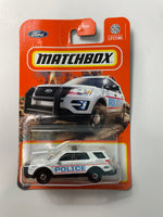 Matchbox 1/64 2016 Ford Interceptor Utility Police White