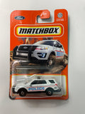 Matchbox 1/64 2016 Ford Interceptor Utility Police White