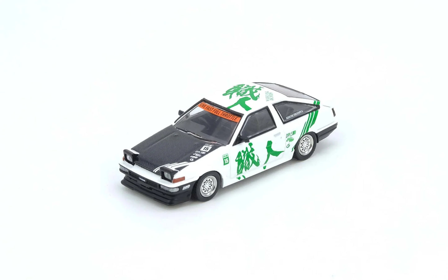 Inno64 1/64 Toyota Sprinter Trueno AE86 Keiichi Tsuchiya Green