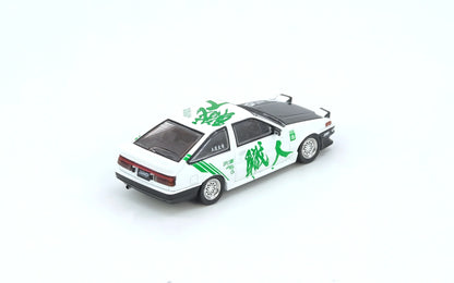 Inno64 1/64 Toyota Sprinter Trueno AE86 Keiichi Tsuchiya Green - IN64-AE86-KT