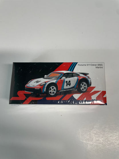 Tiny X Sparkmodel 1/64 Porsche 911 Dakar (992) Martini Rally 1978 Tiny Exclusive n14 White & Red - YO64049