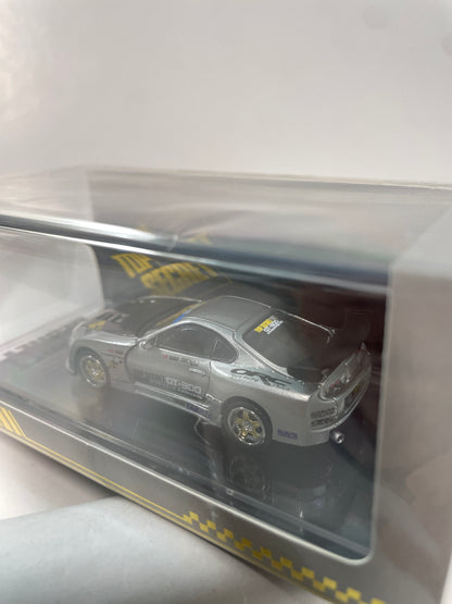BM Creation 1/64 Top Secret GT-300 Toyota Supra (JZA80) MIAS 20th Ann. Edition Silver - 64B0435 - Damaged Box