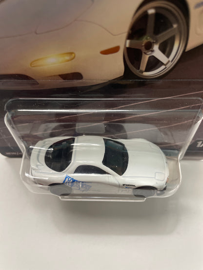 Hot Wheels 1/64 Fast & Furious Mix K Mazda RX-7 FD White - Damaged Card