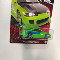 Hot Wheels 1/64 Fast And Furious Series 1 The Fast And The Furious ‘95 Mitsubishi Eclipse Green