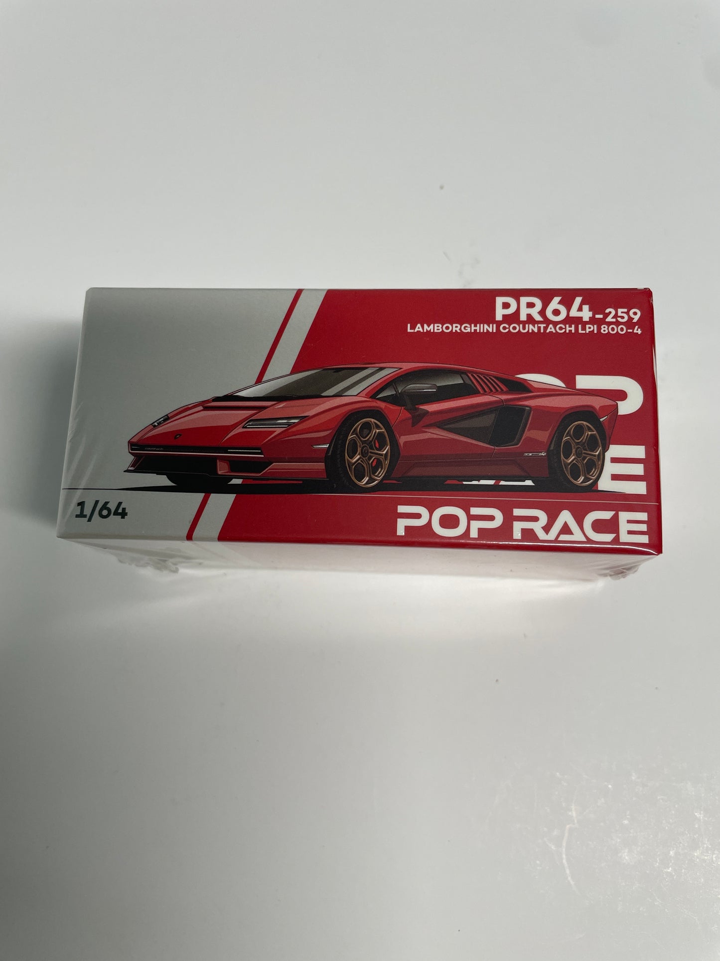 Pop Race 1/64 LAMBORGHINI COUNTACH LPI 800-4 Red - PR64-0259