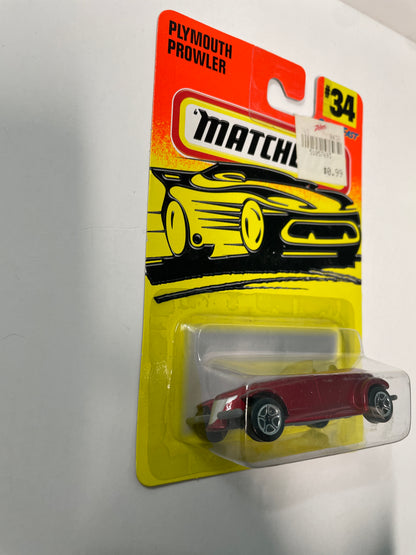 Matchbox 1/64 SuperFast  Plymouth Prowler Red - Damaged Box