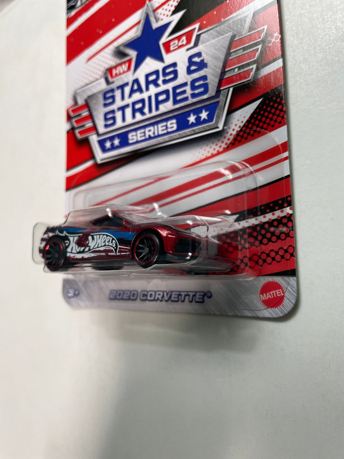 Hot Wheels 1/64 Stars & Stripes Series 2020 Corvette Red