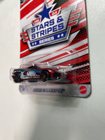 Hot Wheels 1/64 Stars & Stripes Series 2020 Corvette Red - Damaged Card