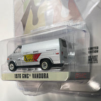 Greenlight 1/64 Hobby Exclusive 60th Annual Indianapolis 500 Mile 1976 GMC Vandura Silver