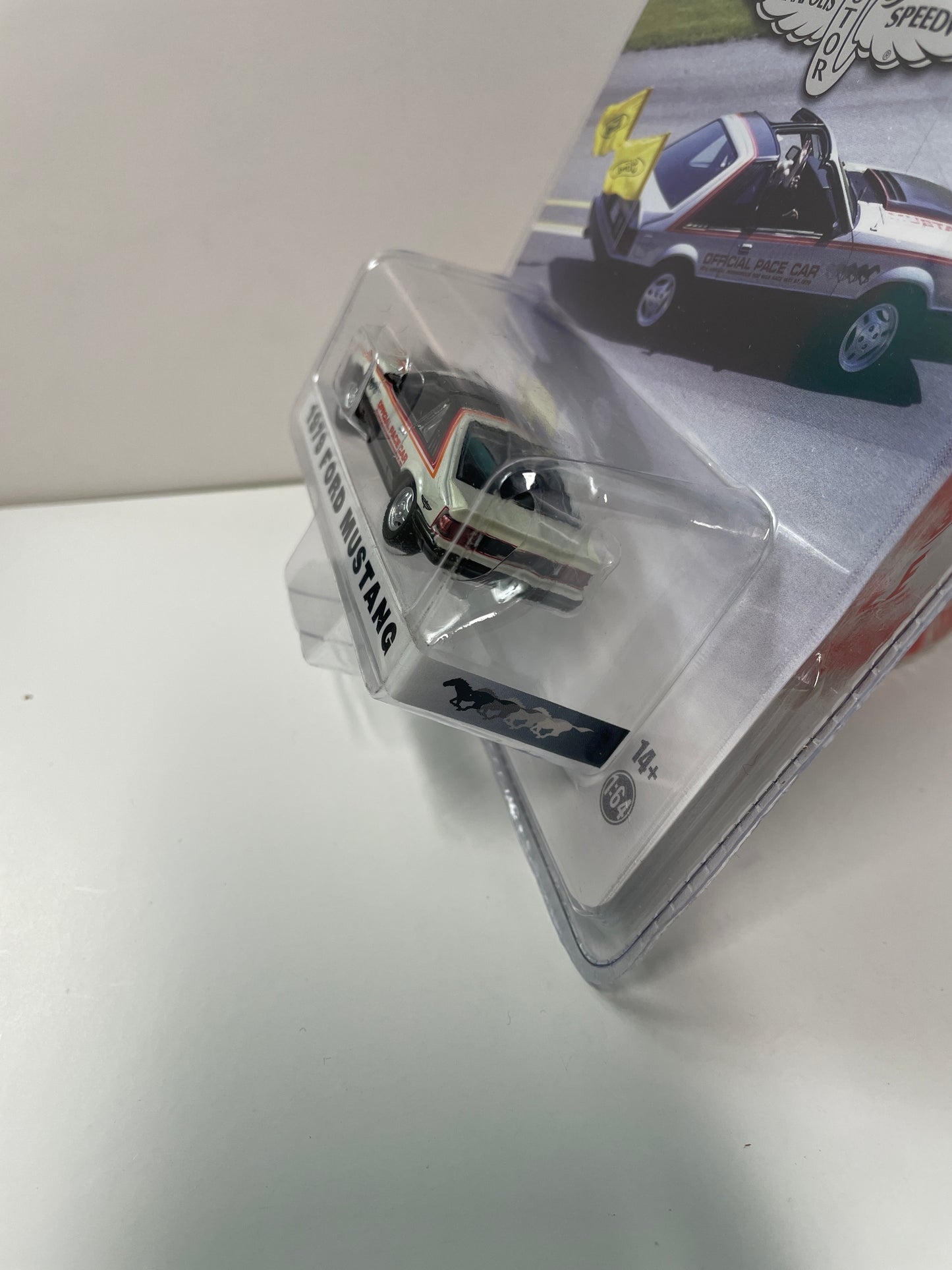 Greenlight 1/64 Hobby Exclusive Indianapolis Motor Speedway 1979 Ford Mustang Black & White