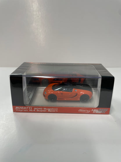 Mortal Model 1/64 2010 Bugatti Veyron 16.4 Super Sport Black & Orange