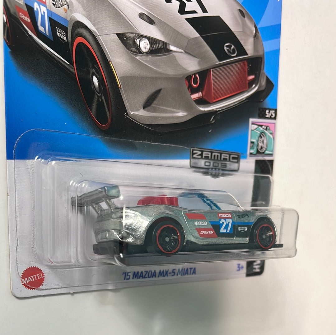 Hot Wheels 1/64 Zamac Custom ‘15 Mazda MX-5 Miata - Damaged Box