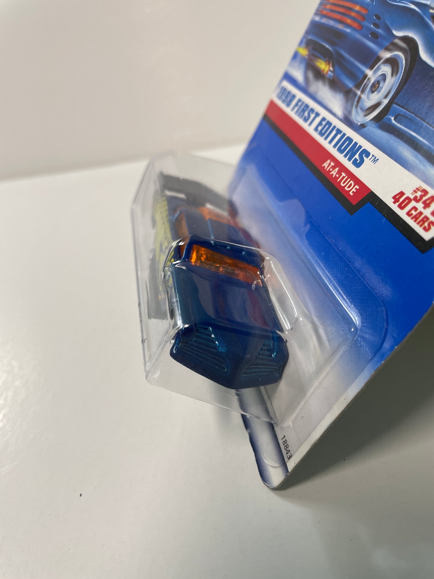 Hot Wheels 1/64 AT-A-Tude Blue - Damaged Box