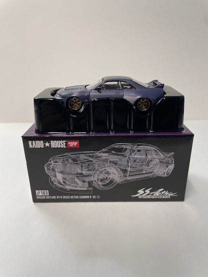 *Chase* Mini GT x Kaido House 1/64 Nissan Skyline GT-R (R33) Active Carbon R V2 Purple