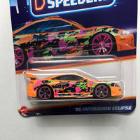 Hot Wheels 1/64 Neon Speeders ‘95 Mitsubishi Eclipse Orange & Pink