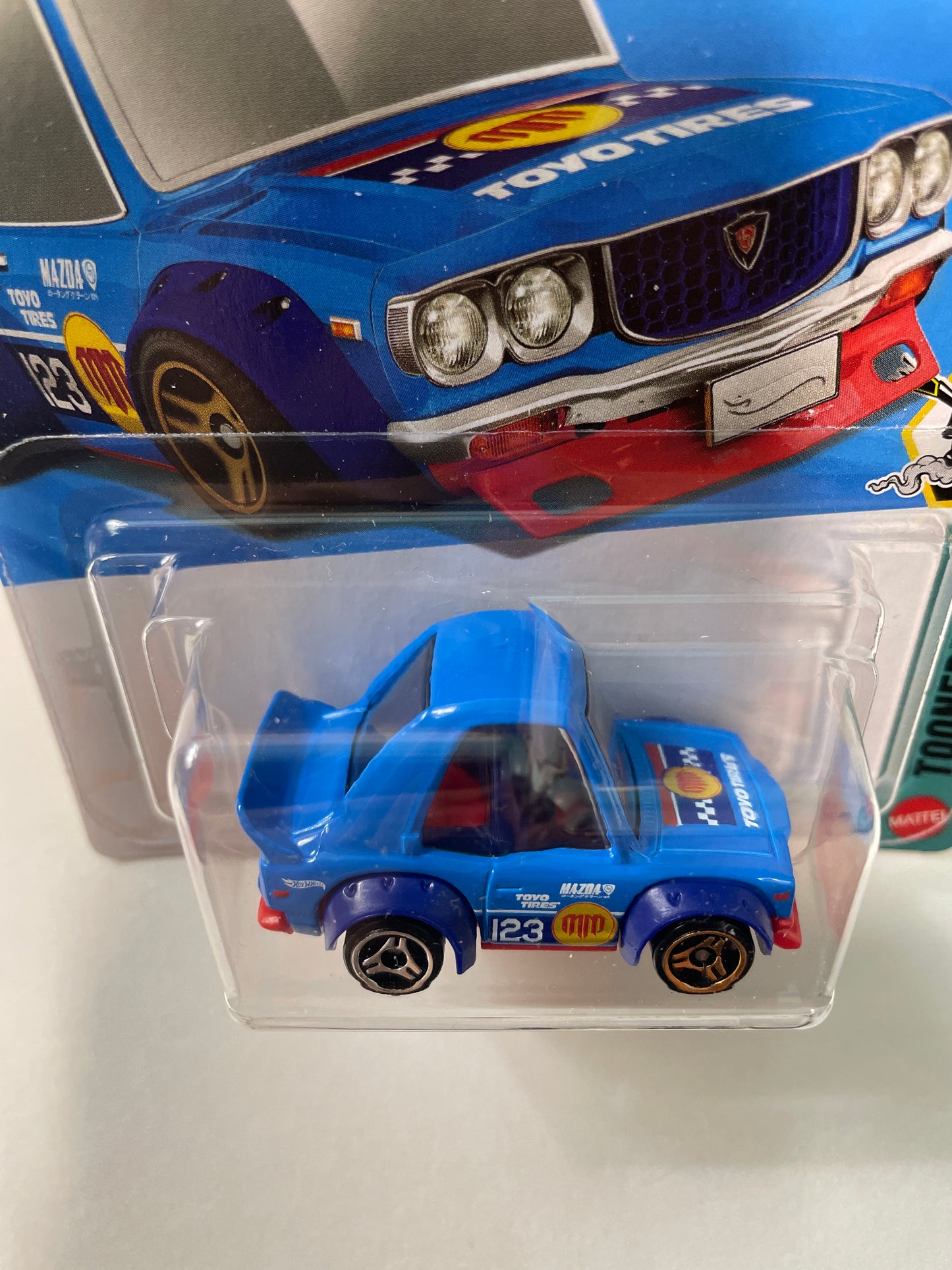 Hot Wheels 1/64 Mazda RX-3 Blue