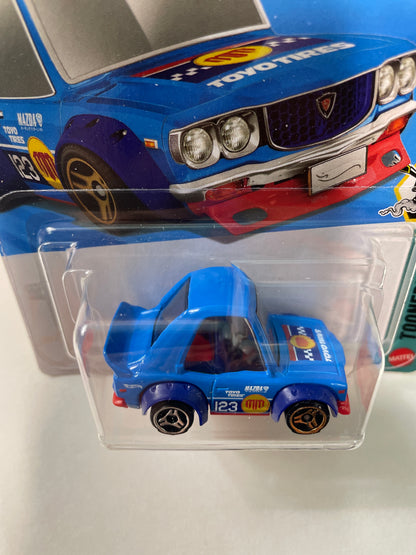 Hot Wheels 1/64 Mazda RX-3 Blue